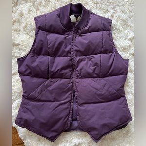 Eddie Bauer Purple Down Vest in Small